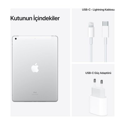 Apple 10.2inchiPadWF+Clr.64GB Gümüş MK493TU/A