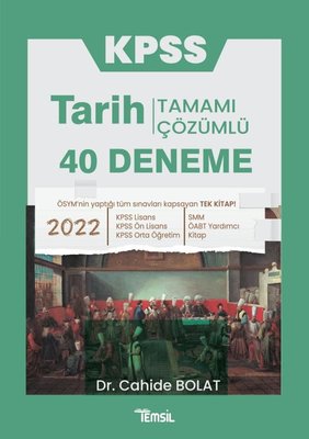 2022 KPSS Tarih - Tamamı Çözümlü 40 Deneme