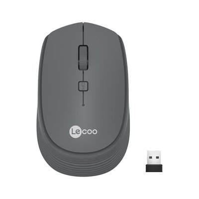 Lenovo Lecoo WS202 Kablosuz 1200DPI 4 Tuşlu Optik Mouse Gri