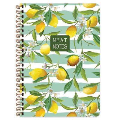 Keskin Color 100 Yaprak Çizgili Defter Neat Notes Fruit Garden - Lemon