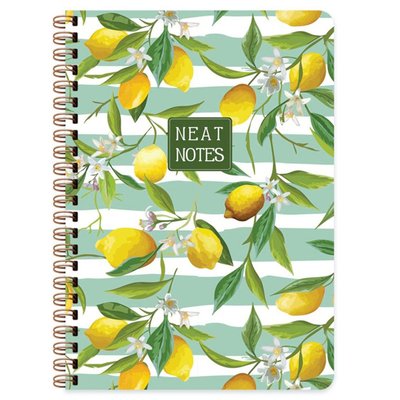 Keskin Color 100 Yaprak Kareli Defter Neat Notes Fruit Garden - Lemon