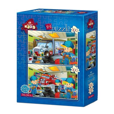 Art Çocuk Puzzle Küçük Tamirciler 2x100 Parça 5641