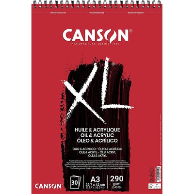 Canson XL  A3 Yağlı Boya Ve Akrilik Spiralli Blok - 400110402