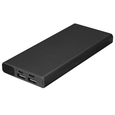 S-link IP-K27 10000mAh 2 x USB+Micro+Type- C Metal Kasa Siyah LCD Ekranlı Taşınabilir Pil Şarj Cihazı