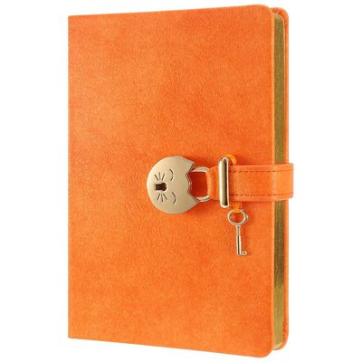 Victoria's Journals Miyaww Pastel Kilitli Defter Turuncu