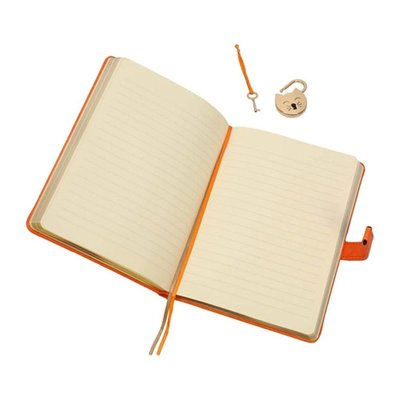 Victoria's Journals Miyaww Pastel Kilitli Defter Turuncu
