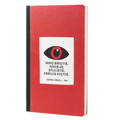 George Orwell 1984 Sert Kapak Defter Kırmızı