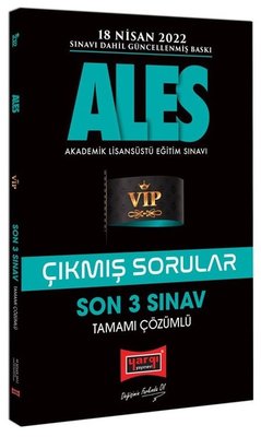 ALES Son 3 Sınav Tamamı Çözümlü Çıkmış Sorular - 18 Nisan 2022 Sınavı Dahil