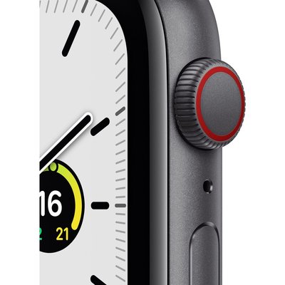 Apple Watch SE GPS + Cellular 44mm Uzay Grisi Alüminyum Kasa ve Gece Yarısı Spor Kordon - MKT33TU/A