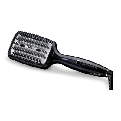 BaByliss Smoothing Brush Isıtmalı Düzleştirici Saç Fırçası-Hsb101E Siyah