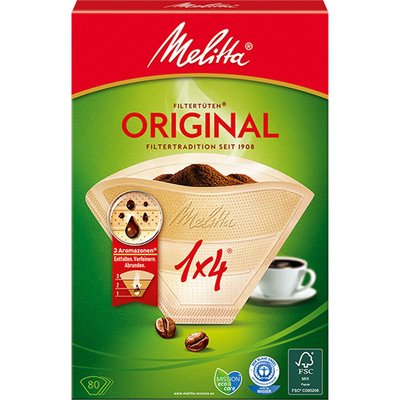 Melitta Original 1x4 80'li Filtre Kahve Kağıdı