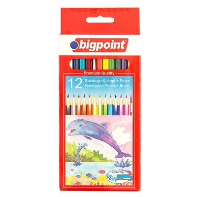 Bp Aquarelle Boya Kalemı 12 Renk Fırcalı BP944-12