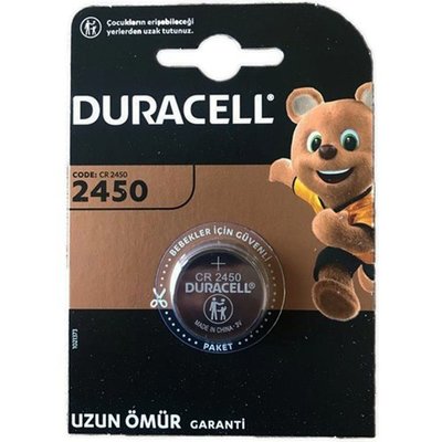 Duracell CR2450 Lityum Tekli Düğme Pil