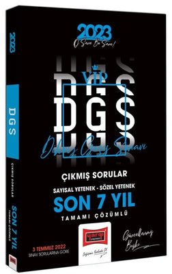 2023 DGS Son 7 Yıl Tamamı Çözümlü Çıkmış Sınav Soruları