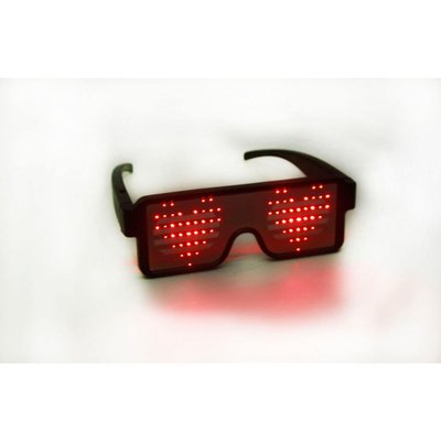 Doppler HJ-LRG-01 11 Efektli Led Gözlük Kırmızı