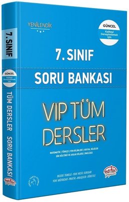 7.Sınıf VIP Tüm Dersler Soru Bankası - Mavi Kitap