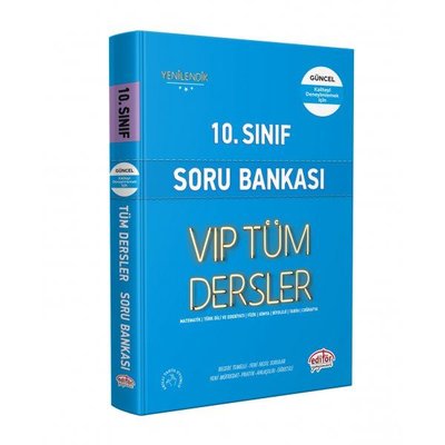 10.Sınıf VIP Tüm Dersler Soru Bankası - Mavi Kitap