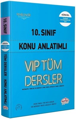 10.Sınıf VIP Tüm Dersler Konu Anlatımlı - Mavi Kitap