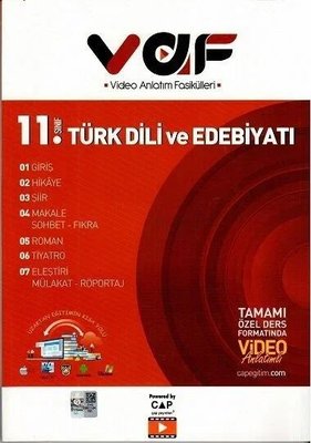 2021 11.Sınıf Türk Dili ve Edebiyatı Video Anlatım Fasikülleri