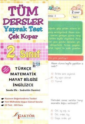 2.Sınıf Tüm Dersler Yaprak Test