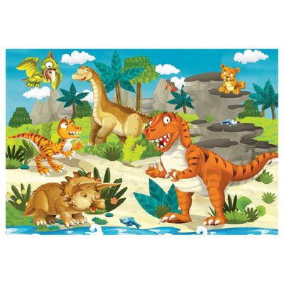 Blue Focus Dinozorlar 100 Parça Puzzle BF318