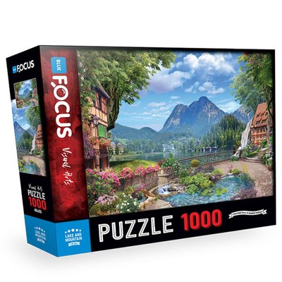 Blue Focus Göl ve Dağ 1000 Parça Puzzle BF284