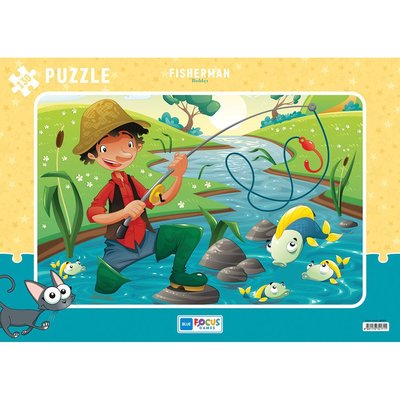 Blue Focus Balıkçı 130 Parça Puzzle BF171