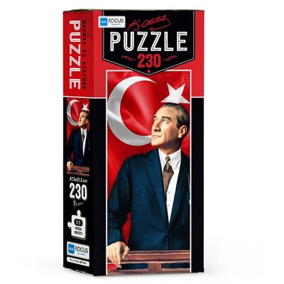 Blue Focus Bayrak ve Atatürk 230 Parça Puzzle BF161