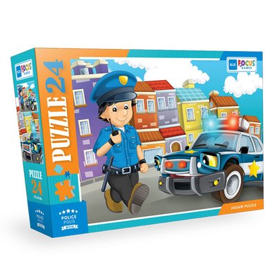 Blue Focus Polis 24 Parça Puzzle BF310