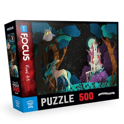 Blue Focus Tek Boynuzlu At Hikayesi 500 Parça Puzzle BF336