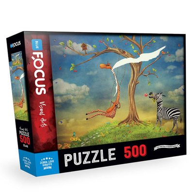 Blue Focus Zebranın Aşkı Zürafa 500 Parça Puzzle BF337