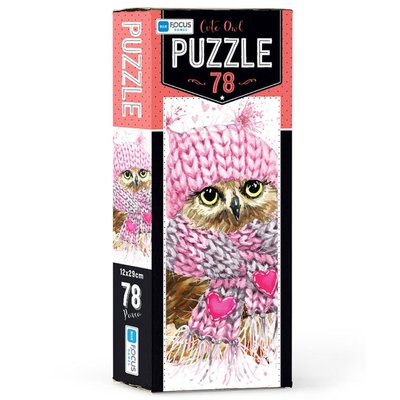 Blue Focus Cute Owl 78 Parça Puzzle BF225