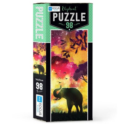 Blue Focus Elephant 98 Parça Puzzle BF215