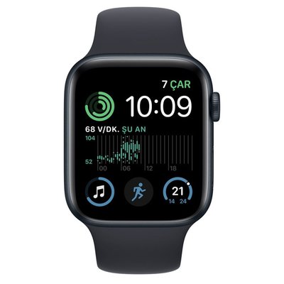 Apple Watch SE 2.nesil GPS 44mm Midnight Aluminium Case with Midnight Sport Band - MNK03TU/A