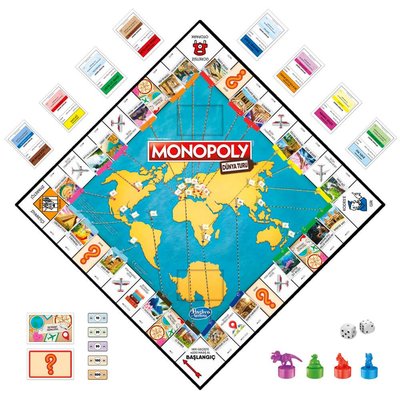 Monopoly Dünya Turu Kutu Oyunu F4007