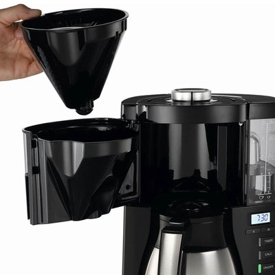 Melitta Look V Therm Tımer (Termoslu & Zaman Ayarlı) Filtre Kahve Makinesi Siyah