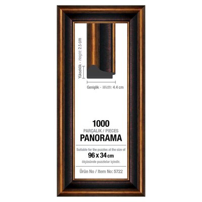 Art Puzzle 1000'lik Panorama Kahverengi Çerçeve 5722