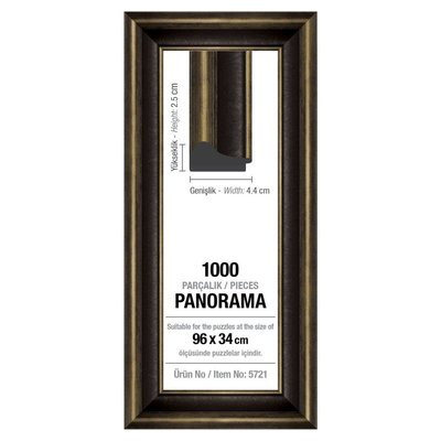 Art Puzzle 1000'lik Panorama Siyah Çerçeve 5721