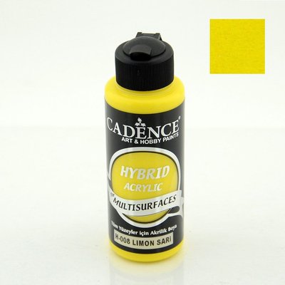 Cadence Hybrid Akrilik Multisurfaces H-008 Limon Sarı 120Ml