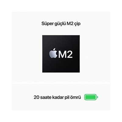 Macbook Pro M2 8 GB 256 GB SSD 13.3 MNEH3TU/A Uzay Gri