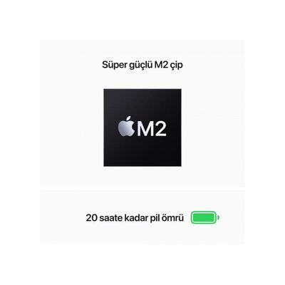 Macbook Pro M2 8 GB 256 GB SSD 13.3 MNEP3TU/A Gümüş