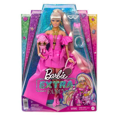 Barbie Extra Fancy Pembe Kostümlü Bebek HHN12