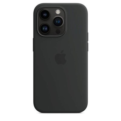 Apple iPhone 14 Pro MagSafe Silikon Kılıf Geceyarısı