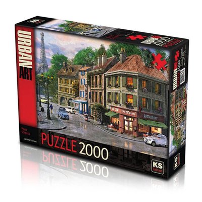 Ks Games Paris Streets Dominic Davison 2000 Parça Puzzle 11307