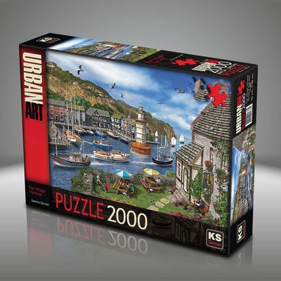 Ks Games Village Harbour 2000 Parça Puzzle 11386