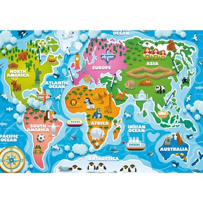 Ks Games Colorful World Map 50 JP 31015