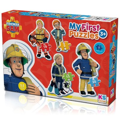 Ks Games Fireman Sam My First Cut Out Puzzles 4in1 FRS 10304