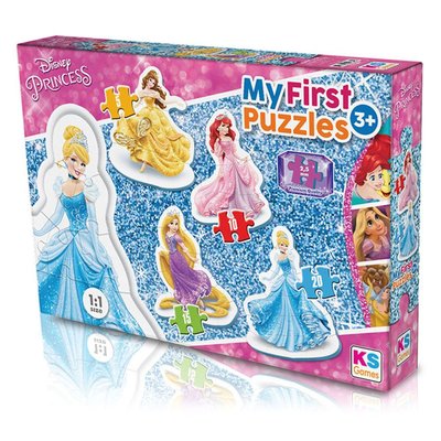 Ks Games Princess My First Cut Out Puzzles 4in1 PR 10304