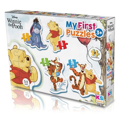 Ks Games Winnie The Pooh My First Cut Out Puzzles 4in1 WN 10304