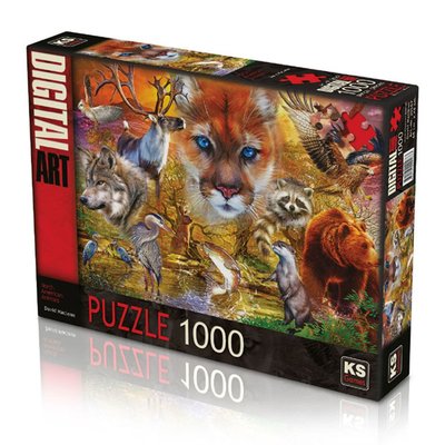 Ks Games North American Animals 1000 Parça Puzzle 20567